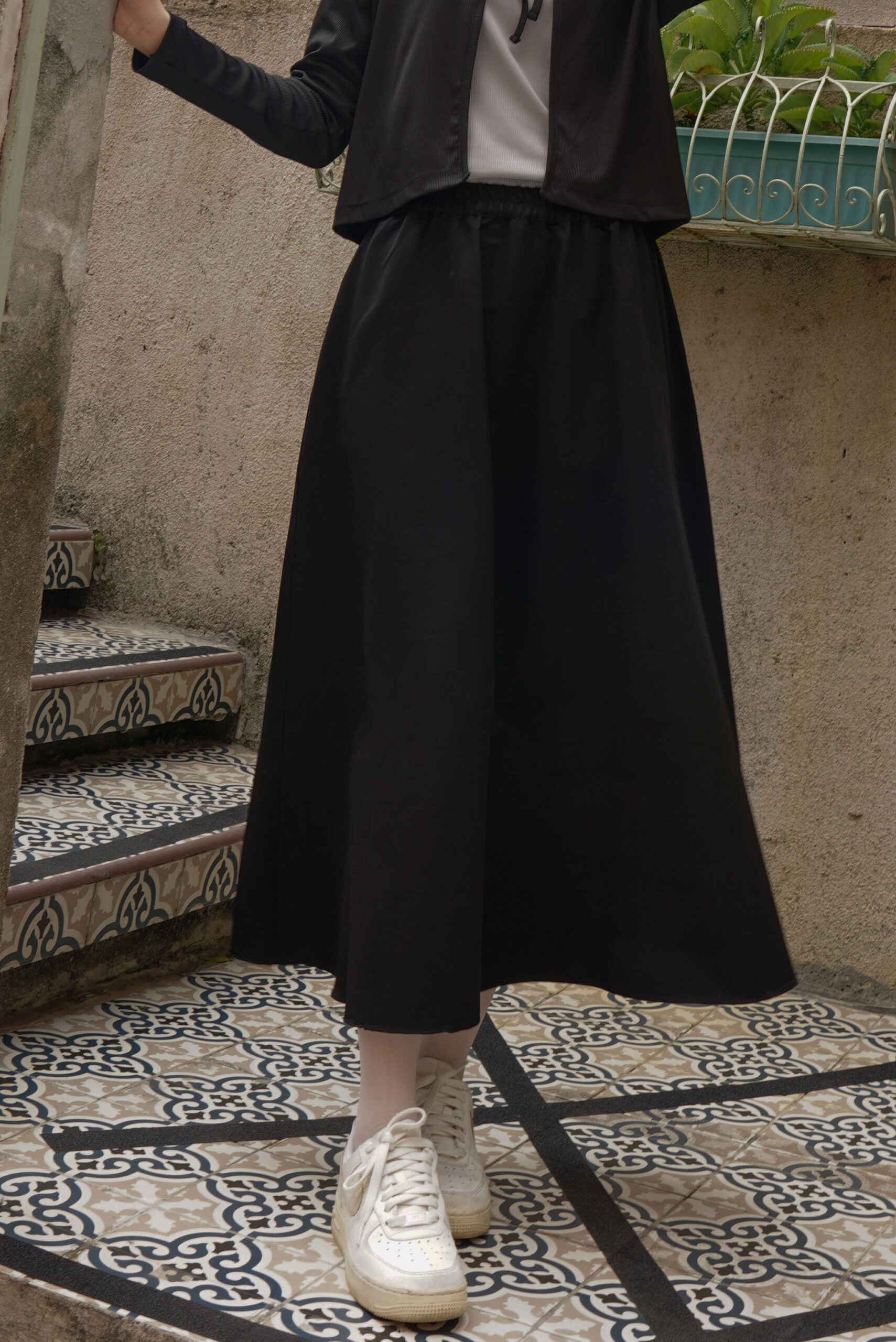 SAORI SKIRT - BLACKY