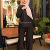 BLACK-3 ALYNA PLEATED PANTS - BLACK