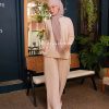 DEEP CREAM-01 ALYNA PLEATED PANTS - DEEP CREAM