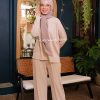 DEEP CREAM-02 ALYNA PLEATED PANTS - DEEP CREAM