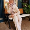 DEEP CREAM-04 ALYNA PLEATED PANTS - DEEP CREAM