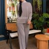 MID GREY-02 ALYNA PLEATED PANTS - MID GREY