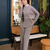 MID GREY-04 ALYNA PLEATED PANTS - MID GREY