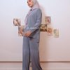 TEEL BLUE-02 ALYNA PLEATED PANTS - TEEL BLUE