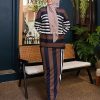 DAHLIA STRIPE SKIRT SET