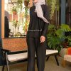 black-2 ALYNA PLEATED PANTS - BLACK