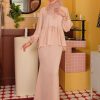 QISTEA KURUNG -PEACH CREAM