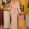 QISTEA KURUNG -PEACH CREAM