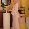 QISTEA KURUNG -PEACH CREAM