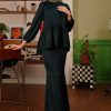 QISTEA KURUNG - DEEP TEAL GREEN