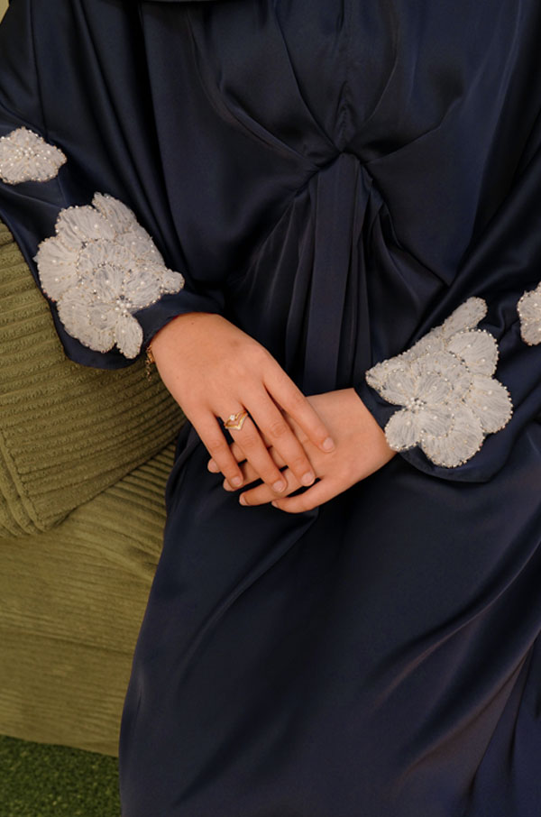R3 (5) AULIYA CAFTAN - NAVY BLUE
