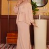 QISTEA KURUNG -PEACH CREAM
