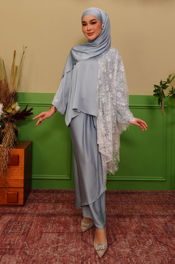 LAILA PAREO SET- DELICATE BLUE